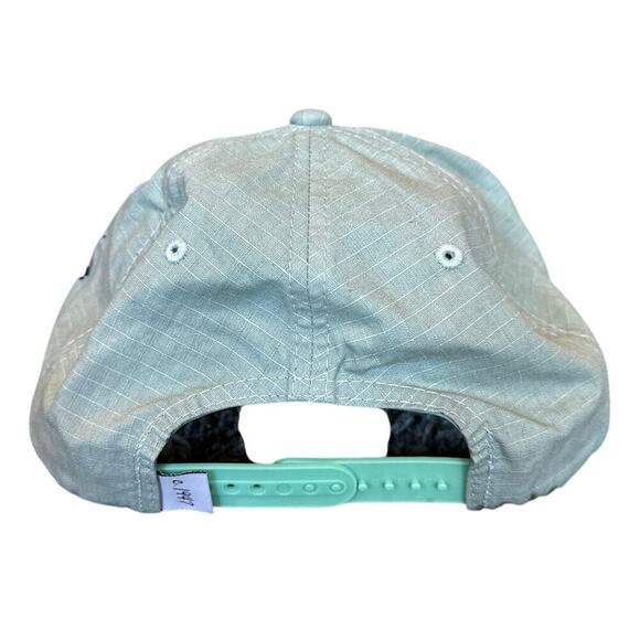 NWT Men’s Obermeyer Captain Adjustable SnapBack Hat Retro Blue Green - Picture 3 of 7